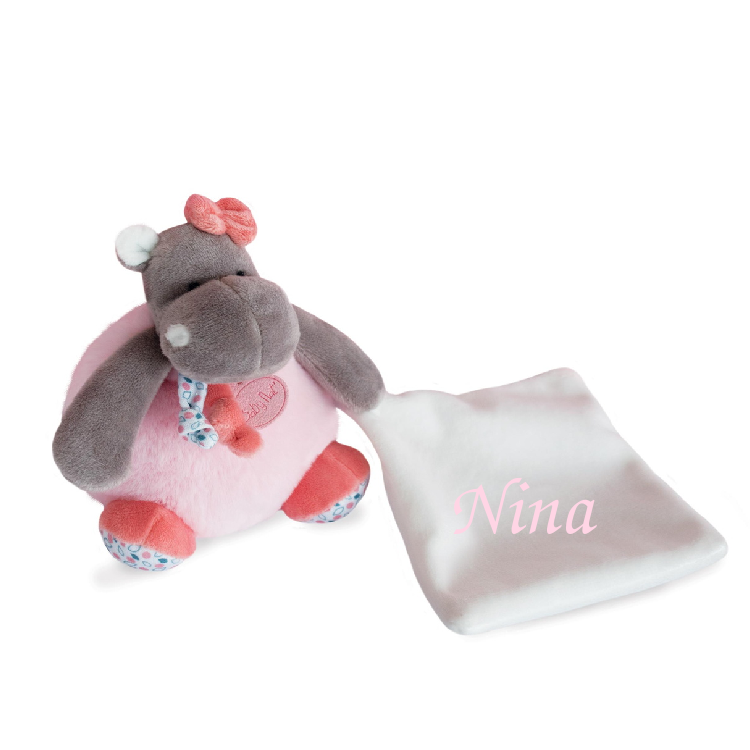  - zoé lhippo - mouchoir rose 25 cm 